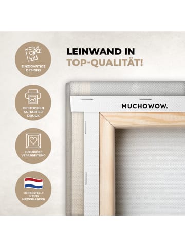 MuchoWow Leinwand bilder Abstrakt gold