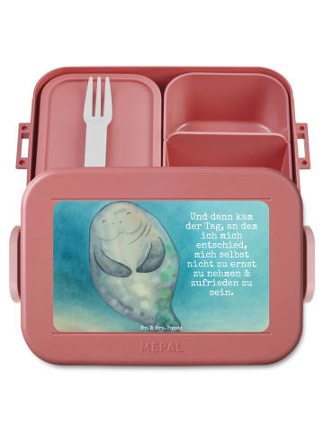 Mr. & Mrs. Panda MEPAL Bentobox Seekuh Happy Design mit Spruch in Rot Pastell