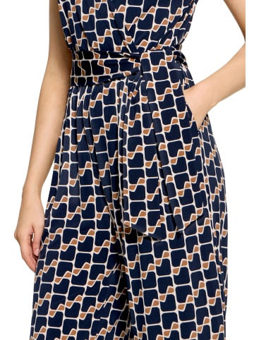 Betty Barclay Jumpsuit mit Eingrifftaschen in Dark Blue/Brown