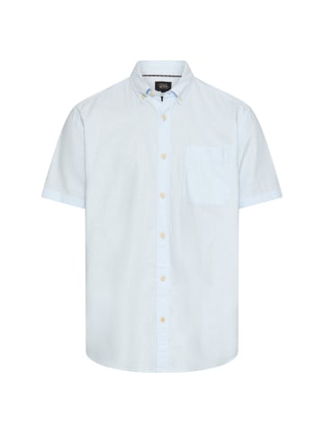 Camel Active Kurzarmhemd aus Leinenmix in Himmelblau