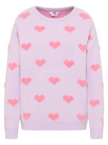myMo Damen Strickpullover in Hellviolett