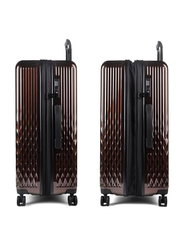 Pack Easy Flow 4 Rollen Trolley L 75 cm mit Dehnfalte in mocca