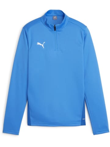Puma T-Shirt "TeamGoal Training 1/4 Zip Top Jr" in Blau
