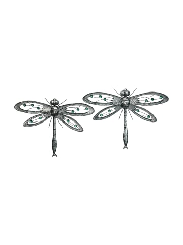 kobolo 2tlg. Set Dekofigur DRAGONFLY in Grau