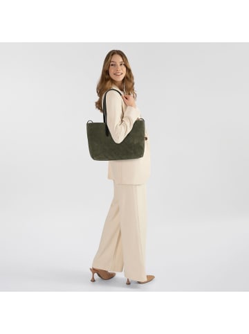 Liebeskind Berlin Monogram Shopper Tasche Leder 47 cm forest