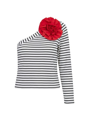 Ulla Popken Shirt in schneeweiß