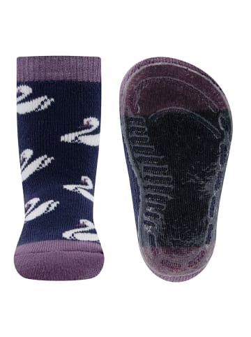 ewers 1er Pack Stoppersocken Schwan in navy