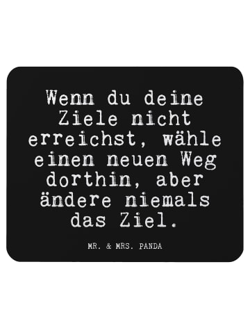 Mr. & Mrs. Panda Mousepad Wenn du deine Ziele... mit Spruch in Schwarz