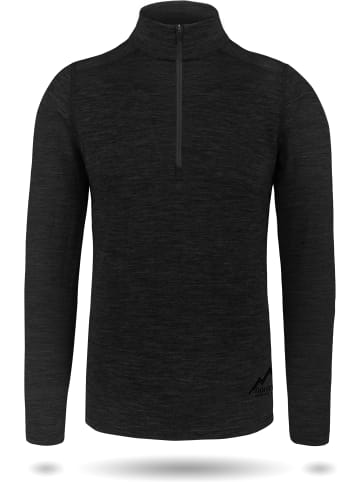 Normani Outdoor Sports Herren Merino Langarmshirt und Hose Canberra/Sydney in Schwarz