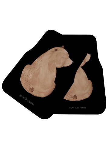 Mr. & Mrs. Panda Automatte Bär Schulterblick ohne Spruch in Schwarz