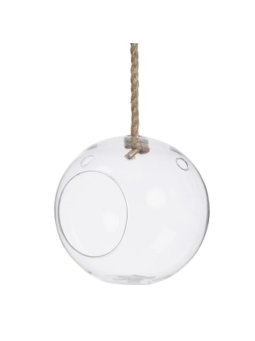 GIFTDECOR Hängende Dekovase in Transparent, Ø 18 x (H) 20 cm