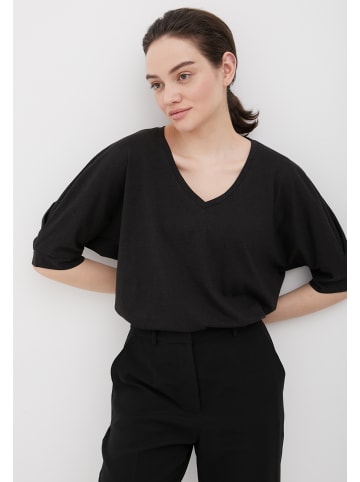 Finn Flare Kurzarmshirt Basic in black