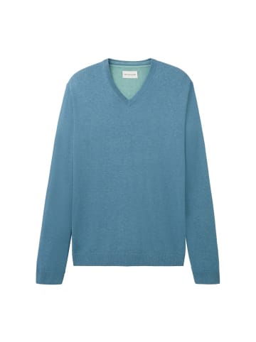 Tom Tailor Pullover BASIC V-NECK KNIT in Blau