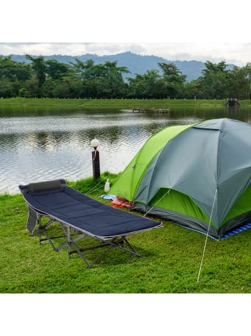 Outsunny Campingbett,188cm x 64,5cm x 53cm,mehrfarbig