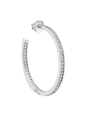 LOTUS silver Ohrringe Silber 925 Sterling Silber Zirkoniastein Creolen
