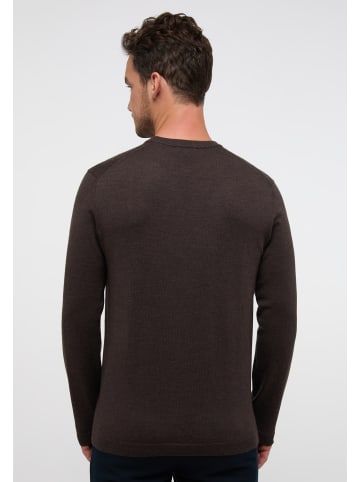 Eterna Strick Pullover REGULAR FIT in dunkelbraun