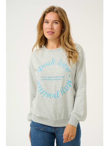 Kaffe Sweatshirt KAhelga Loose fit in Grey Melange