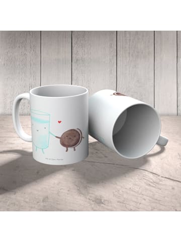 Mr. & Mrs. Panda Kindertasse Milch Keks ohne Spruch in Weiß