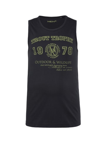 Men Plus Tank Top in schwarz