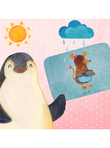 Mr. & Mrs. Panda Badteppich Maus Kekse ohne Spruch in Eisblau