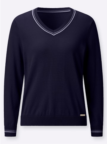 WITT WEIDEN V-Pullover in marine