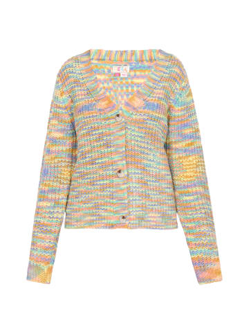 IZIA Damen Cardigan in Blau Mehrfarbig