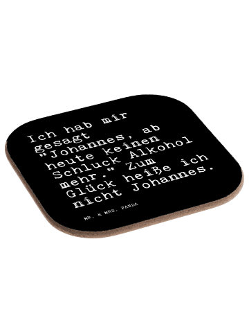 Mr. & Mrs. Panda gläseruntersetzer Ich hab mir gesagt... mit Spruch in Schwarz