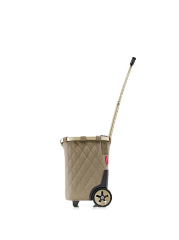 Reisenthel carrycruiser - Einkaufstrolley 47.5 cm (twist navy) in frame rhombus olive