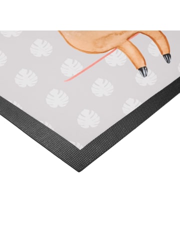 Mr. & Mrs. Panda Haustürmatte Faultier Pärchen ohne Spruch in Grau Pastell