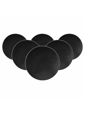 Seltmann Weiden 6er Set Brotteller Life Fashion in Glamorous Black ø 16,5 cm