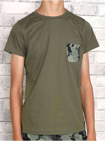 BEZLIT T-Shirt in Olivegrün - Camouflage