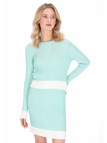 myMo Women Sweater in mint white