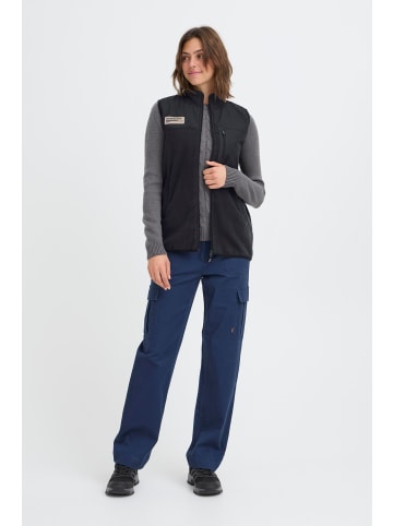 Oxmo Fleeceweste OXNete in Schwarz