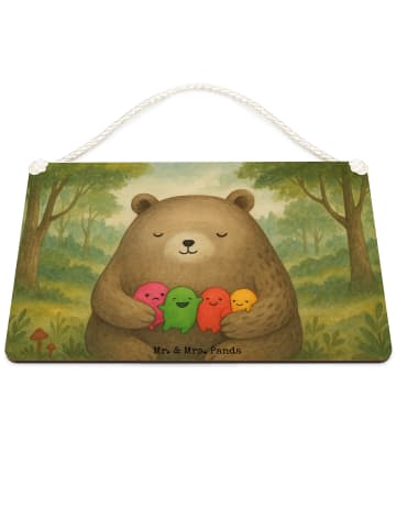 Mr. & Mrs. Panda holzbild Bär Gefühl Design ohne Spruch in Weiß
