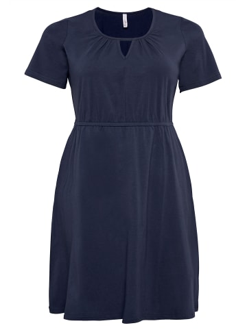sheego Jerseykleid in marine