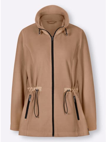 creation L Fleece-Jacke in camel