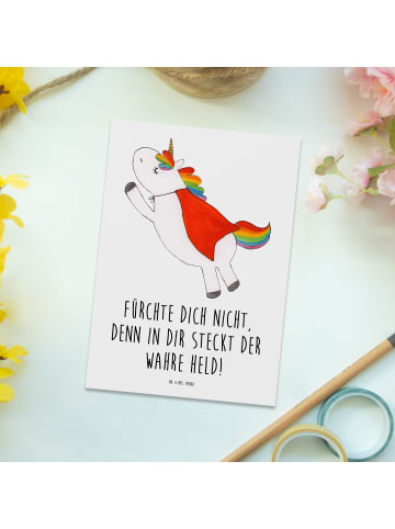 Mr. & Mrs. Panda Grußkarte Ängste vor Monstern besiegen mit Spruch in Weiß