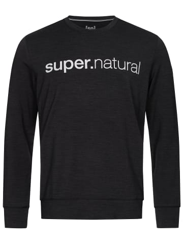 super.natural Merino Sweatshirt in schwarz