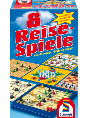 Schmidt Spiele Reisespiele Set Magnetisch 49102 mit 8 Spiele, 1 bis 4 Spieler - ab 6 Jahre