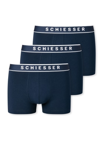 Schiesser Retroshorts 3er-Pack 95/5 in Dunkelblau