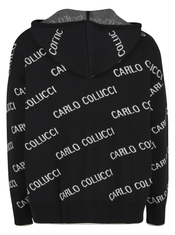 Carlo Colucci Carlo Colucci Herren Carlo Colucci Hoody Troyer in black