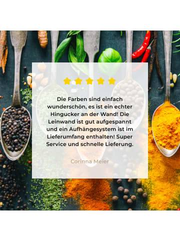 MuchoWow Leinwand bilder Kräuter