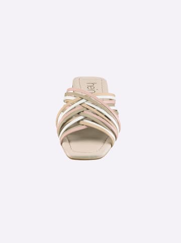 Heine Pantolette in beige-rosé