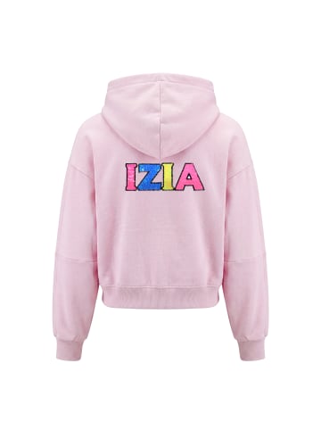IZIA Women Hoodie in Light Rose