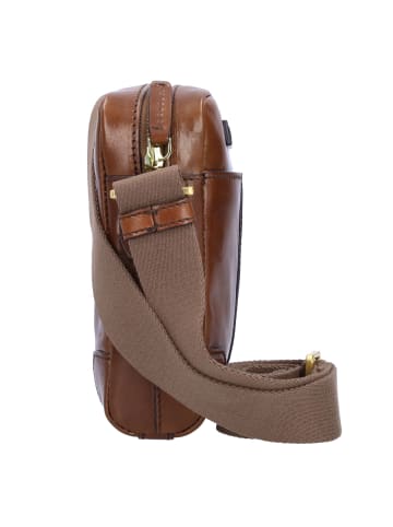 The Bridge Vespucci Umhängetasche Leder 16 cm in brown-gold