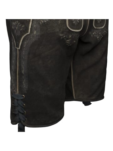 KRÜGER Lederhose Curtis in dunkelbraun