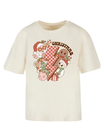 F4NT4STIC Tee Groovy Weihnachten Flash Cozy Vibes in Whitesand
