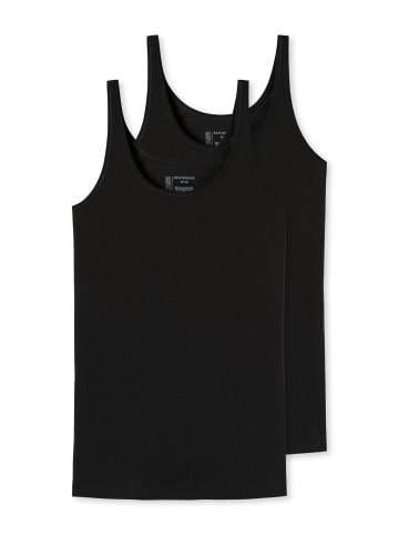 Schiesser Tanktop 95/5 in Schwarz