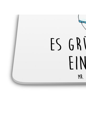Mr. & Mrs. Panda Untersetzer für Gläser Einhorn Muffin mit Spruch in Weiß