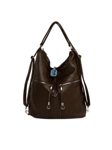 BAGmori Schultertasche in Braun